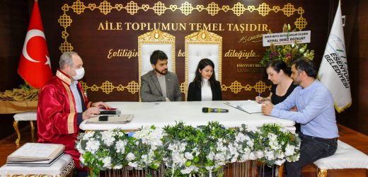 ESENYURTLU 41 ÇİFT, SEVGİLİLER GÜNÜ’NDE ‘EVET’ DEDİ