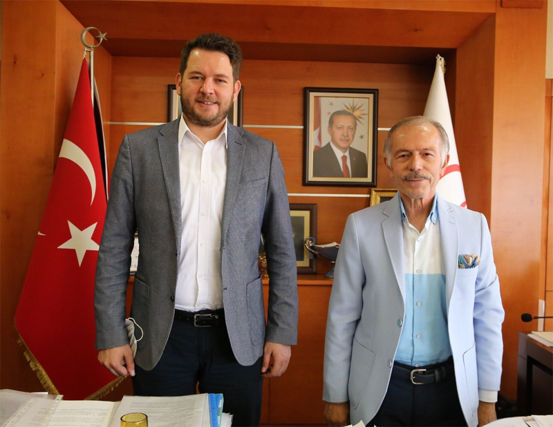 KARDEŞ ŞEHRİN BAŞKANINDAN BAŞKAN AYDINER’E ZİYARET