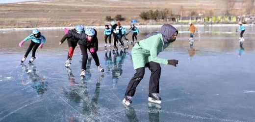 ÇILDIR GÖLÜ VE GÖLELİ SPORCULARIN BUZ PATENİ ULUSAL VE DÜNYA BASINDA..