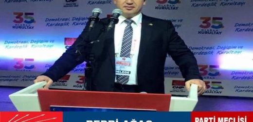 Bedri Ağaç; Parti Meclisinde Yeni Yüzlere İhtiyaç Vardır
