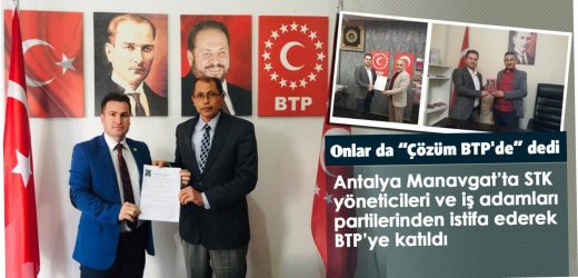Onlar da ‘Çözüm BTP’de’ dedi