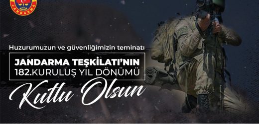 Zile Belediye Başkanı Şükrü Sargın Jandarma Teşkilatı’nın kuruluş yıldönümü nedeniyle bir mesaj yayınladı