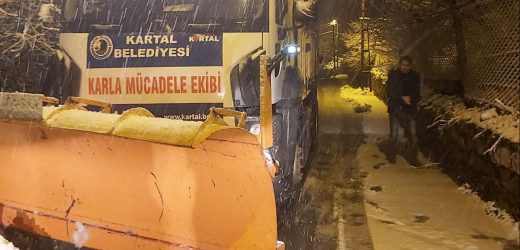 KARTAL BELEDİYESİ KAR MESAİSİNE BAŞLADI