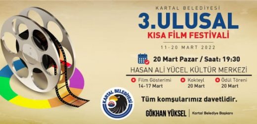 Kartal Belediyesi 3. Ulusal Kısa Film Festivali başlıyor