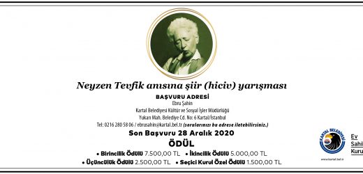 Kartal Belediyesi, Neyzen Tevfik Şiir (Hiciv) Yarışması’nın İlkini Düzenliyor