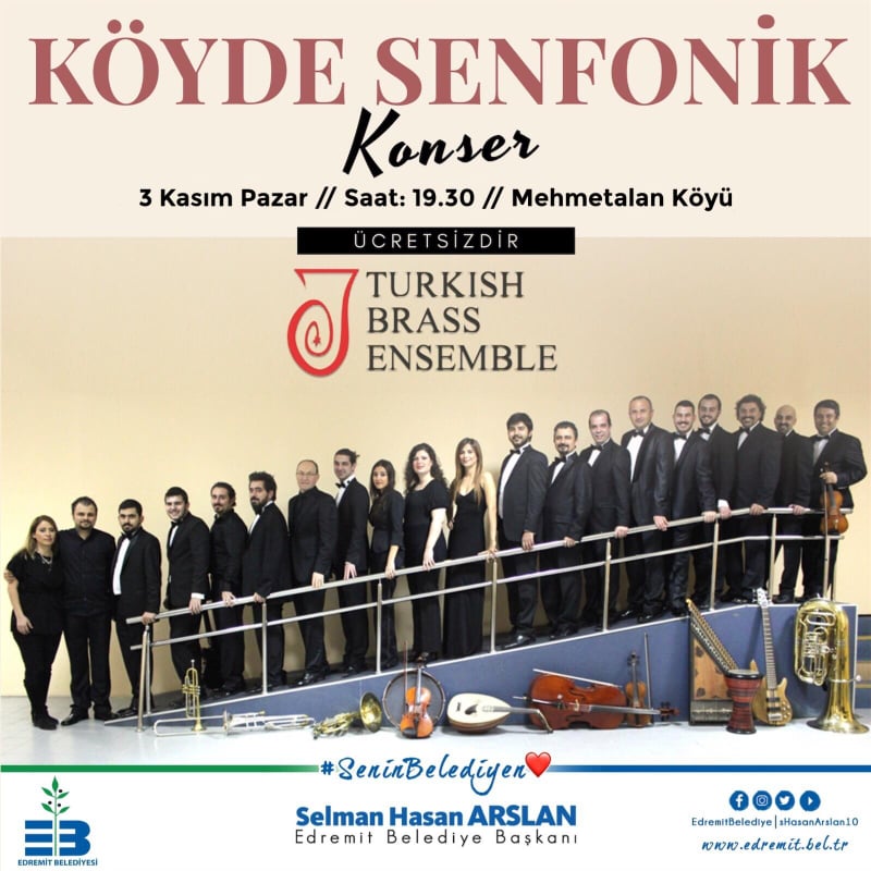 Edremit’te köyde senfonik konser: Traktör römorkları sahne olacak!