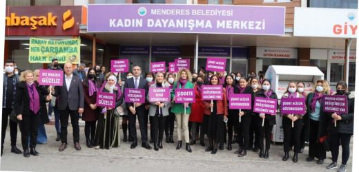 Menderes’te Kadınlar Şiddete Karşı Bir Oldu