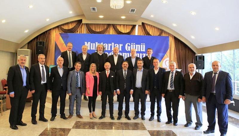 BAŞKAN AYDINER, MUHTARLARI AĞIRLADI