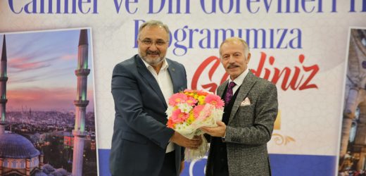 BAŞKAN AYDINER DİN GÖREVLİLERİNİ AĞIRLADI