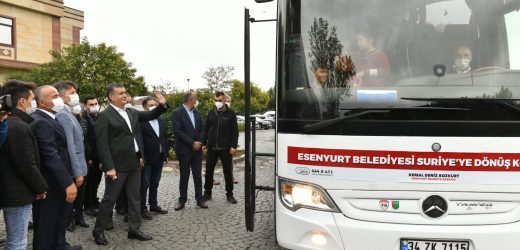 ESENYURT BELEDİYESİ, 22 SURİYELİYİ ÜLKELERİNE GÖNDERDİ
