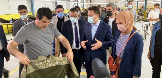 ALİ BABACAN POSOF TEKSTİL FABRİKASINIZ ZİARET ETTİ.