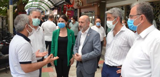 ÖZTUNÇ VE OKTAY’DAN ESNAF ZİYARETİ