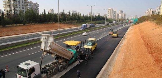 Türkmenbaşı Bulvarı otoban bağlantılarında yoğun çalışma