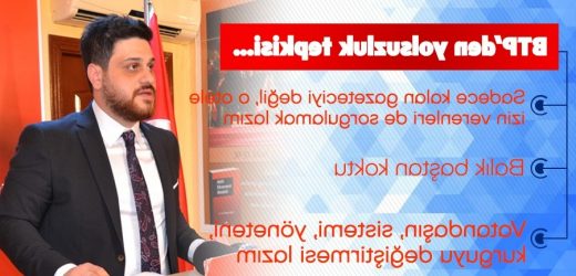 BTP Liderinden yolsuzluk tepkisi…