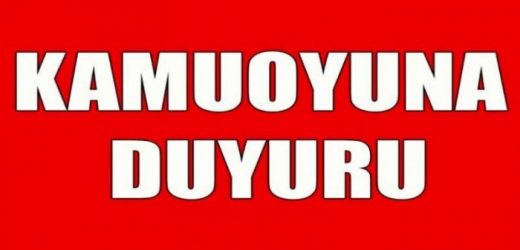 Mersin Büyükşehir Belediyesi’nden Kamuoyuna Duyuru