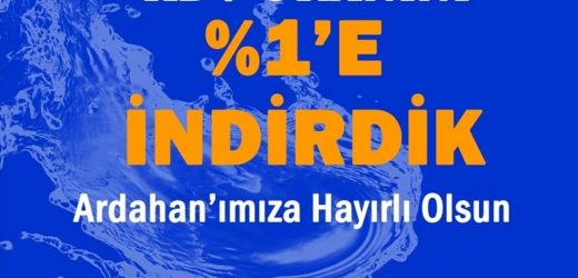 BAŞKAN DEMİR, SU FATURALARINDAKİ KDV ORANINI AŞAĞI ÇEKTİ