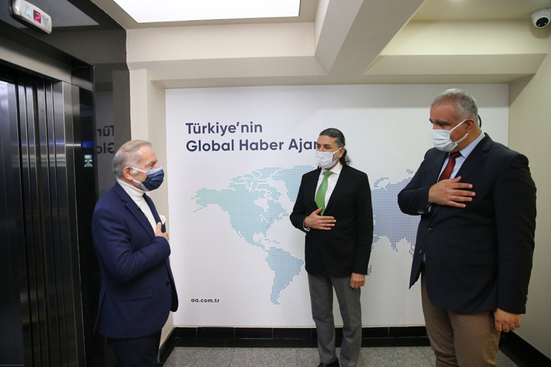 BAŞKAN AYDINER’DEN ANADOLU AJANSI’NA ZİYARET