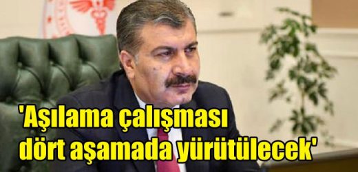 ‘Aşılama çalışması dört aşamada yürütülecek’