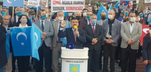ÇİN TEHDİDİ VE ZULMÜNE BURSA’DAN TEPKİ YAĞDI