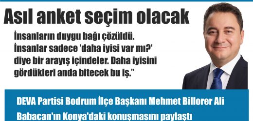 Ali Babacan: ”Seçimde büyük sürprizler olacak”