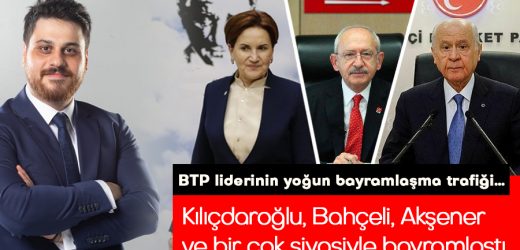 BTP liderinin yoğun bayramlaşma trafiği…