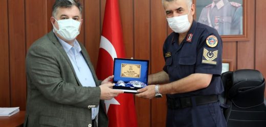 BAŞKAN DOĞRUER’DEN İLÇE JANDARMA KOMUTANLIĞI’NA ZİYARET