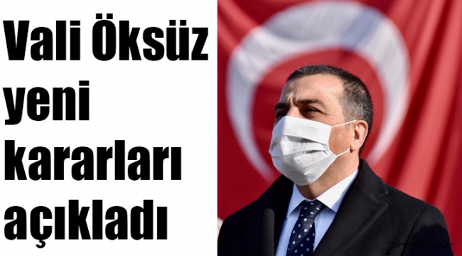 Kars Valisi ve Belediye Başkan Vekili Türker Öksüz, koronavirüs salgını ile mücadele kapsamında kent genelinde alınan kararları açıkladı.