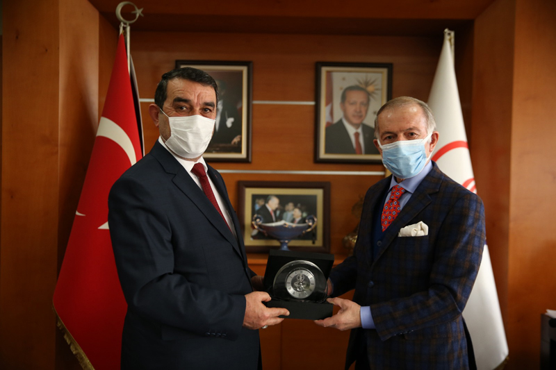 BAŞHEKİM KOCATAŞ VE BAŞKAN KILIÇASLAN’DAN BAŞKAN AYDINER’E ZİYARET