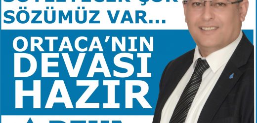 DEVA PARTİSİ SEÇİLMİŞ ORTACA İLÇE BAŞKANI ÇETİN TATLI;